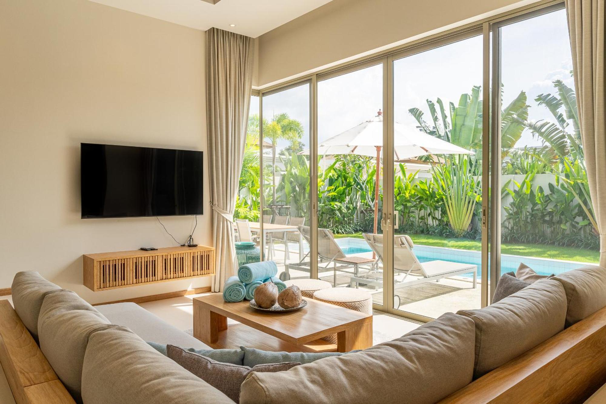 Trichada Breeze 3Br Stylish Villa, 15 Min To Layan Beach Thalang Eksteriør bilde